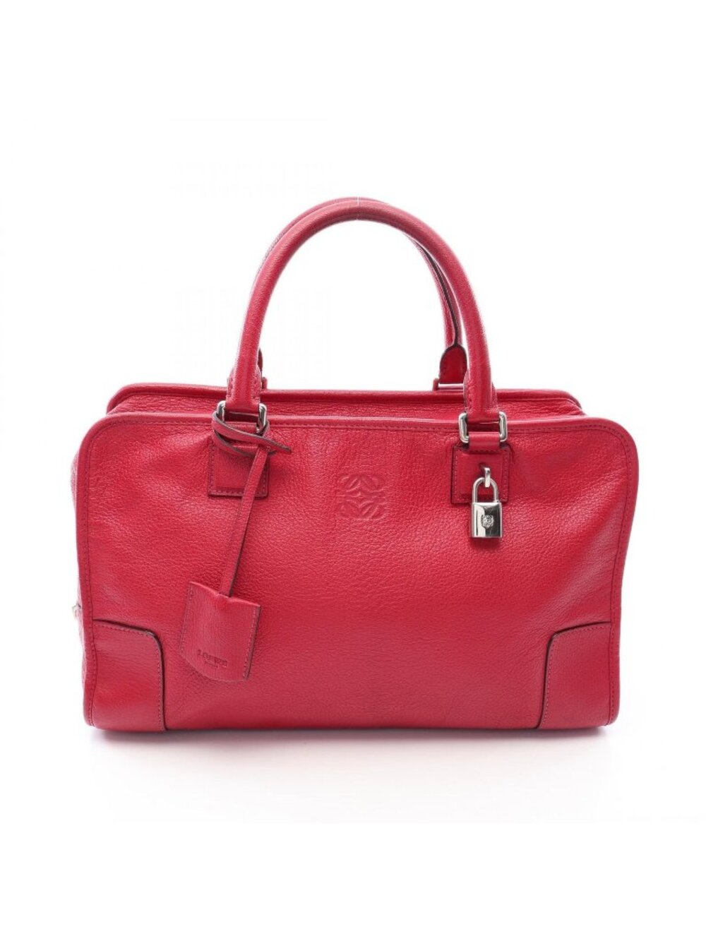 Loewe Handbag Amazona 36 Red Leather